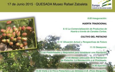 JORNADA  “POSIBILIDADES DEL CULTIVO DEL PISTACHO Y HUERTA TRADICIONAL EN LA COMARCA SIERRA DE CAZORLA”