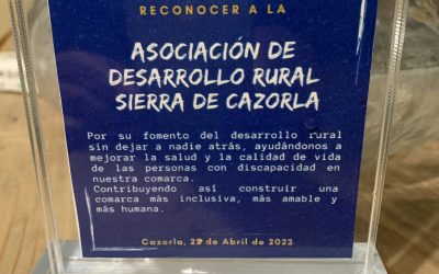 Gala de Accesibilidad en la SIERRA DE CAZORLA, por la Asociación Juana Martos y reconocimiento a la ADR SIERRA DE CAZORLA
