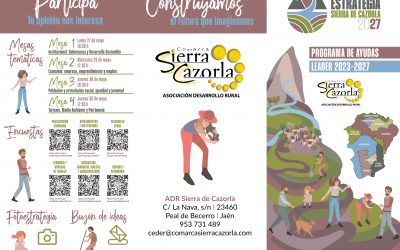 TRÍPTICO INFORMATIVO DE PARTICIPACIÓN en la 𝗘𝗦𝗧𝗥𝗔𝗧𝗘𝗚𝗜𝗔 𝗗𝗘𝗦𝗔𝗥𝗥𝗢𝗟𝗟𝗢 𝗦𝗜𝗘𝗥𝗥𝗔 𝗗𝗘 𝗖𝗔𝗭𝗢𝗥𝗟𝗔 𝟮𝟬𝟮𝟳.