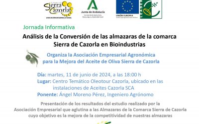 Estudio de Análisis de la Conversión de las Almazaras de la Comarca Sierra de Cazorla en BIOINDUSTRIAS